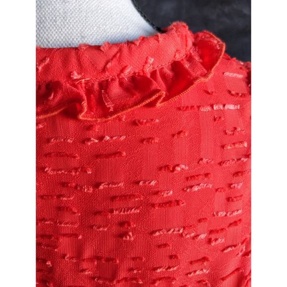 IRO Ragnhild Sleeveless Textured Boxy Top Orange S - Picture 10 of 13